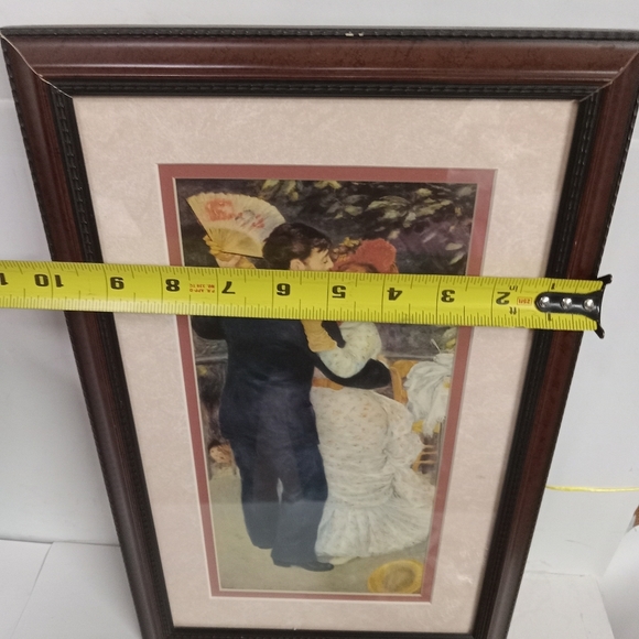 Pierre-Aguste Renior Custom Framed Matted DANCE IN THE COUNTRY Sign Litho 16"×10 - Picture 4 of 5